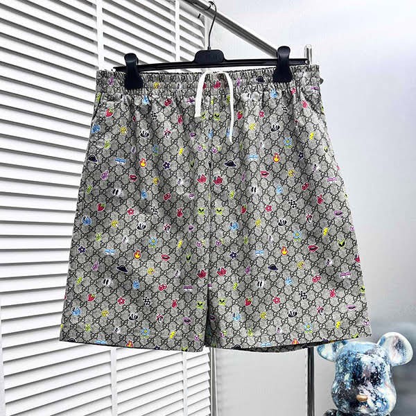 グッチ プリント入りコットンポプリンシャツ 偽物 上下セット 782499